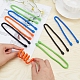 GORGECRAFT 8PCS 12-Inch Original Silicone Cable Tie Steel-Core Twist Ties Self-Gripping Multi-Color Hook and Loop Cord Keeper Cable Wrappers for Cord Management Home Office Desk Organization AJEW-GF0005-37-3