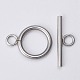 304 Stainless Steel Toggle Clasps STAS-G130-39P-3