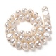 Fili di perle di perle d'acqua dolce coltivate naturali PEAR-L033-54-01-3