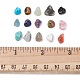 180g 15 styles de perles de pierres précieuses mixtes naturelles et synthétiques G-FS0005-73-6