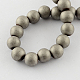 Non-magnetic Synthetic Hematite Beads Strands G-Q933-8mm-06-1
