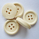 Natural Round 4-hole Basic Sewing Button NNA0Z6H-1