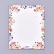 Cartes d'affichage de bijoux en papier motif floral CDIS-E009-06B-1