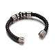 Unisex Braided Leather Cord Bracelets BJEW-L542-10-2