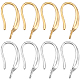 Beebeecraft 28Pcs 2 Colors Rack Plating Eco-friendly Brass Earring Hooks KK-BBC0010-17-1