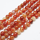 Natural Red Agate Bead Strands G-G880-05-6mm-2