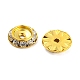 Brass Crystal Rhinestone Beads RB-F035-06C-2
