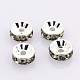 Brass Rhinestone Spacer Beads RB-A014-Z4mm-12S-NF-1