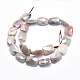 Electroplate Natural Sunstone Beads Strands G-K256-19C-01-2