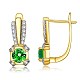 Brass Micro Pave Cubic Zirconia Hoop Earring EJEW-BB36362-1