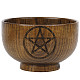 Ornamento della ciotola di legno del pentagramma PW23051619160-1