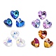 40Pcs 4 Colors Romantic Valentines Ideas Glass Charms RGLA-SZ0001-01-1
