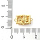 925 Magnetverschluss aus klarem Zirkonia in Pavé-Fassung aus Sterlingsilber STER-D005-04G-4