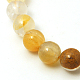 Natural Yellow Hematoid Quartz Beads Strands G-I004-6mm-03-1