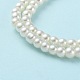 Chapelets de perles rondes en verre peint HY-Q003-4mm-02-4