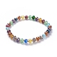 Bracelets élastiques en perles de verre à facettes BJEW-JB04876-1