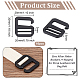 Zinc Alloy Slider Buckles FIND-WH0002-85A-2