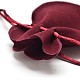 Velvet Bags Drawstring Jewelry Pouches TP-O002-A-07-3