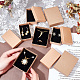 PandaHall Elite 20Pcs 2 Styles Kraft Cotton Filled Cardboard Paper Jewelry Set Boxes CBOX-PH0002-21-5