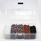 1 caja de color oscuro 6/0 cuentas de semillas de vidrio SEED-X0020-B-2