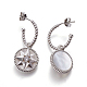 Boucles d'oreilles coquille EJEW-P181-A02-2