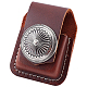 GORGECRAFT 77 MM Long Leather Lighter Pouch Lighter Belt Sheath with Alloy Snap Button for Belt Lighter (Coconut Brown) AJEW-WH0277-45-1