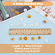 スーパーファインディング 60 個 10 スタイルフラワービーズキャップゴールデンシルバー真鍮蓮の花エンドキャップマルチ花びらラウンドフィリグリースペーサービーズキャップ穴 0.7~1 ミリメートル KK-FH0006-47-2