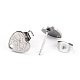 Accessoires de puces d'oreilles en 304 acier inoxydable EJEW-O104-06P-3
