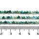天然石クリソコラビーズ連売り  多面カット  ラウンド  3mm  穴：0.6mm  約139個/連  14.96インチ（38cm） G-G823-13-3mm-B-3
