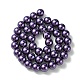 Umweltfreundliche runde Perlenstränge aus gefärbtem Glasperlen HY-A002-10mm-RB099-2