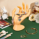 PH PandaHall Orange Hand Jewelry Holder RDIS-WH0009-013C-4