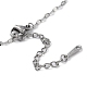 304 Stainless Steel Round Ball Pendant Necklaces NJEW-Z026-01P-4