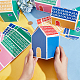 Nbeads 32Pcs 4 Styles House Shaped Cardboard Paper Foldable Gift Boxes CON-NB0002-23-3