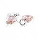Faceted Transparent Glass Charms GLAA-T024-06K-3