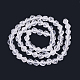 Chapelets de perles en cristal de quartz naturel G-T064-55-2