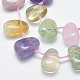 Chapelets de perles de quartz naturel G-F547-09-3