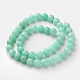Natürliche und gefärbte Jade Perlenstränge GSR055-3