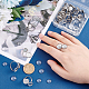 Unicraftale diy kit de fabricación de anillos de dedo de cúpula en blanco DIY-UN0004-13-1