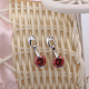 Eco-Friendly Brass Micro Pave AAA Cubic Zirconia Dangle Stud Earring EJEW-EE0004-03P-03-2
