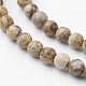 Chapelets de perle en jaspe avec images naturelles G-G735-16-4mm-3