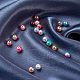 Cuentas de perlas de imitación de plástico ABS del arco iris OACR-YW0001-02B-5