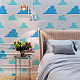 Fingerinspire 3 個大きな雲ペイントステンシル 2 サイズの壁ステンシル子供の寝室の装飾用再利用可能な雲ステンシルプラスチック中空アウトアートクラフトステンシルタイルにペイント  ファブリック  家具 DIY-WH0394-0004-6