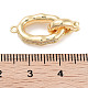 Замки из латуни с микропейвом и прозрачным фианитом KK-C051-49G-3