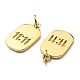 Brass Pendants KK-K341-12G-3