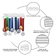 Custom Fashion Iron Medal Hanger Holder Display Wall Rack ODIS-WH0024-006-4