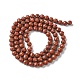 Chapelets de perles en jaspe rouge naturel G-F748-H01-03-3