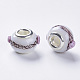 Handgefertigt Murano holprigen europäischen Perlen LAMP-S193-010A-2