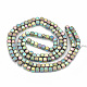 Chapelets de perles en hématite synthétique sans magnétiques G-N0318-39-F-2