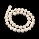 Brins de perles de pierre de lave naturelle G-L435-03-8mm-11-2