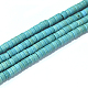 Filo di perline turchesi sintetici X-TURQ-G110-4x2mm-09-1